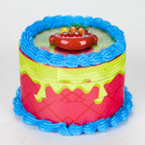 2.5" Cake-Shaped Metal Grinder – 4-Layer Herb Grinder (Box of 6) Display Pack 777 Smoke