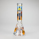 10" Comic Design Glass Beaker Bong – 14mm Bowl Joint Glass Bong 777 Smoke