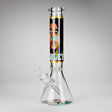14" BM Design Glass Bong – 7mm Thick with Ice Catcher Glass Bong 777 Smoke