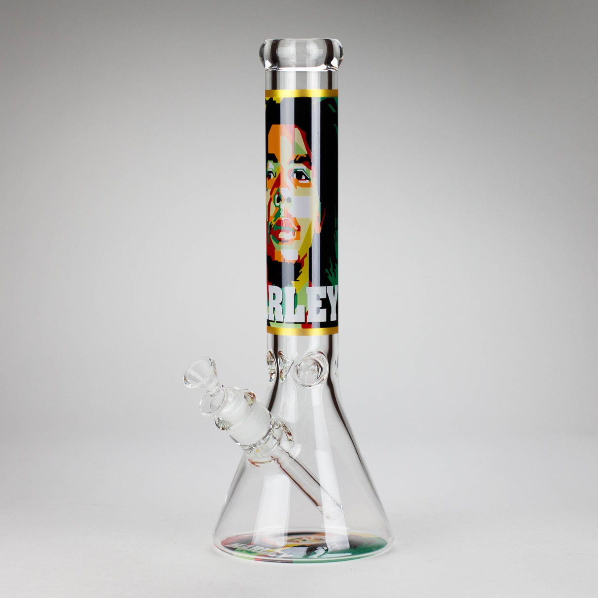 14" BM Design Glass Bong – 7mm Thick with Ice Catcher Glass Bong 777 Smoke