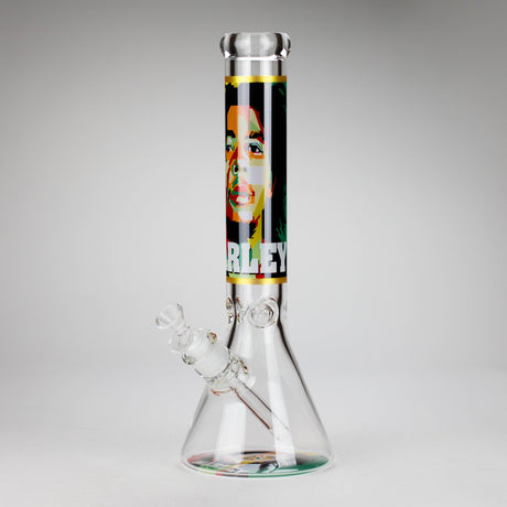 14" BM Design Glass Bong – 7mm Thick with Ice Catcher Glass Bong 777 Smoke