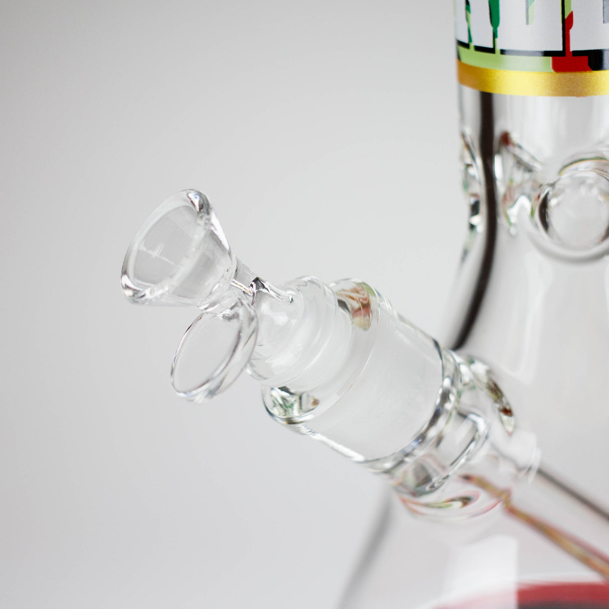 14" BM Design Glass Bong – 7mm Thick with Ice Catcher Glass Bong 777 Smoke