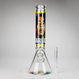14" BM Design Glass Bong – 7mm Thick with Ice Catcher Glass Bong 777 Smoke