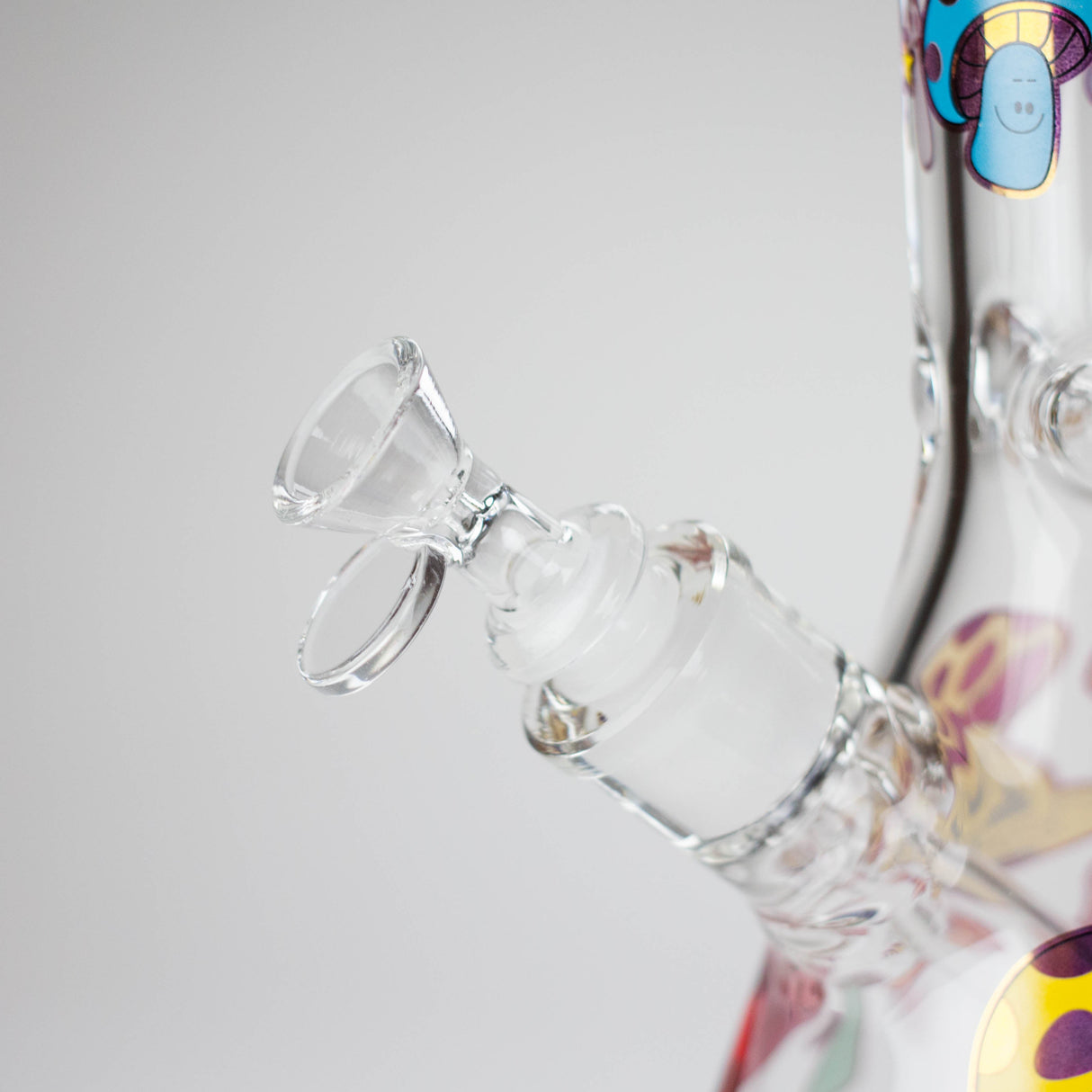 14" Mushroom Design Glass Bong – 7mm Thick with Ice Catcher Glass Bong 777 Smoke
