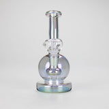 7" Solid Color Electroplate Glass Bong – 14mm Bowl Joint Glass Bong 777 Smoke