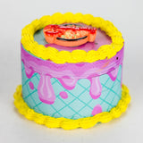 2.5" Cake-Shaped Metal Grinder 4-Layer (Box of 6) Display Pack 777 Smoke