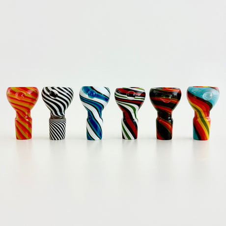 18mm Swirl Bowl Piece - 6-CT Bowl · Popper Super Supplys Inc