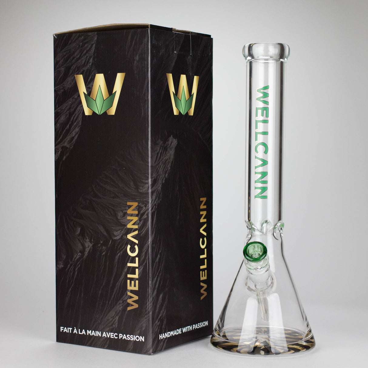 Wellcan | 15" 7mm Psychedelic Thickened Beaker Glass Bong Glass Bong Super Supplys Inc