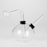 4" Snooper Ball Bulb Mix Sticker Glass Oil Burner Pipe – Durable Borosilicate Design Glass Rig RMG WHOLESALE