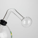4" Snooper Ball Bulb Mix Sticker Glass Oil Burner Pipe – Durable Borosilicate Design Glass Rig RMG WHOLESALE