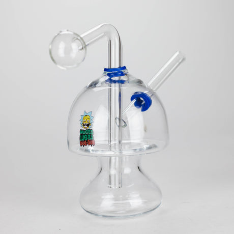 6" Mushroom Mix Sticker Glass Oil Burner Pipe – Unique Borosilicate Dome Design