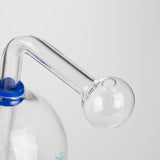 6" Mushroom Mix Sticker Glass Oil Burner Pipe – Unique Borosilicate Dome Design Glass Rig RMG WHOLESALE