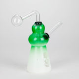 6" Flat Bottom Skull Glass Oil Burner – Compact Design with Assorted Colors Glass Rig RMG WHOLESALE