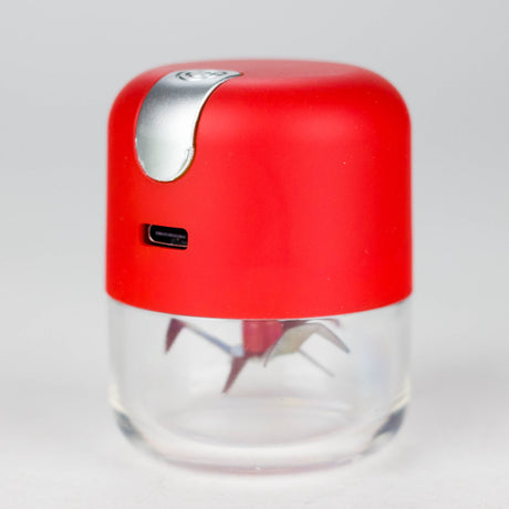 Electric Metal Grinder with USB Charging Cable – Portable, Powerful, and Easy to Use Electronic Grinder 777 Smoke Red