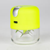 Electric Metal Grinder with USB Charging Cable – Portable, Powerful, and Easy to Use Electronic Grinder 777 Smoke Apple Green