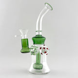 Dank | 8" Mushroom Pendent Glass Bong Glass Bong Super Supplys Inc Green
