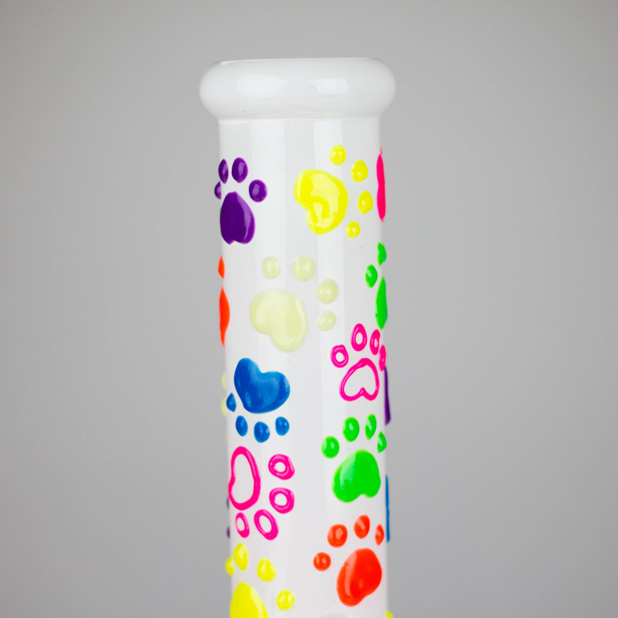 10" 3D Glass Bong With My Pet Design – Glow in the Dark Glass Bong 777 Smoke