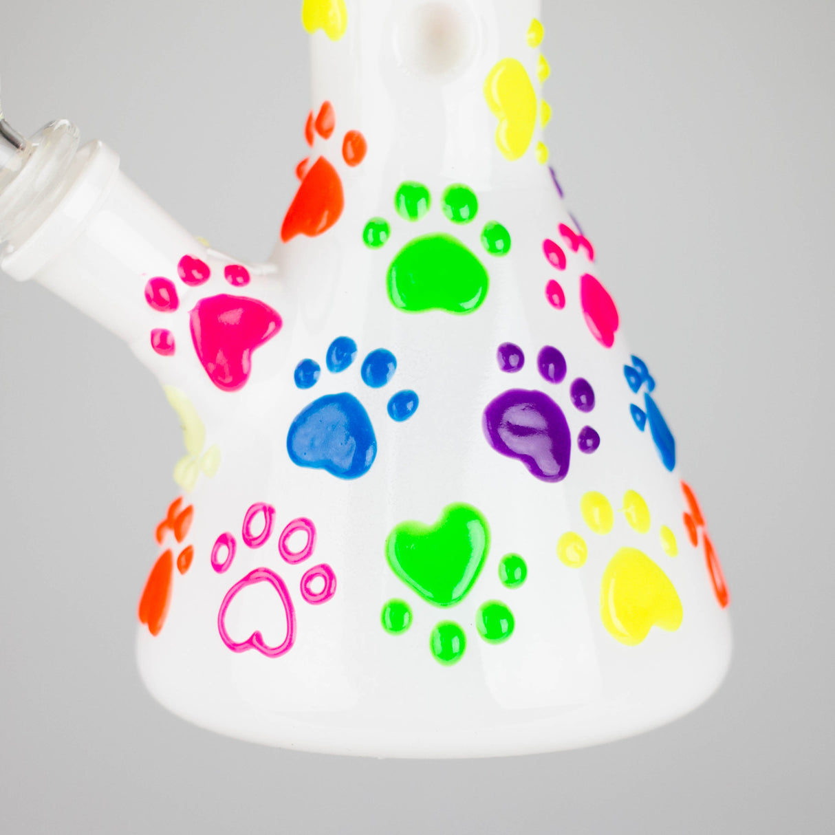 10" 3D Glass Bong With My Pet Design – Glow in the Dark Glass Bong 777 Smoke