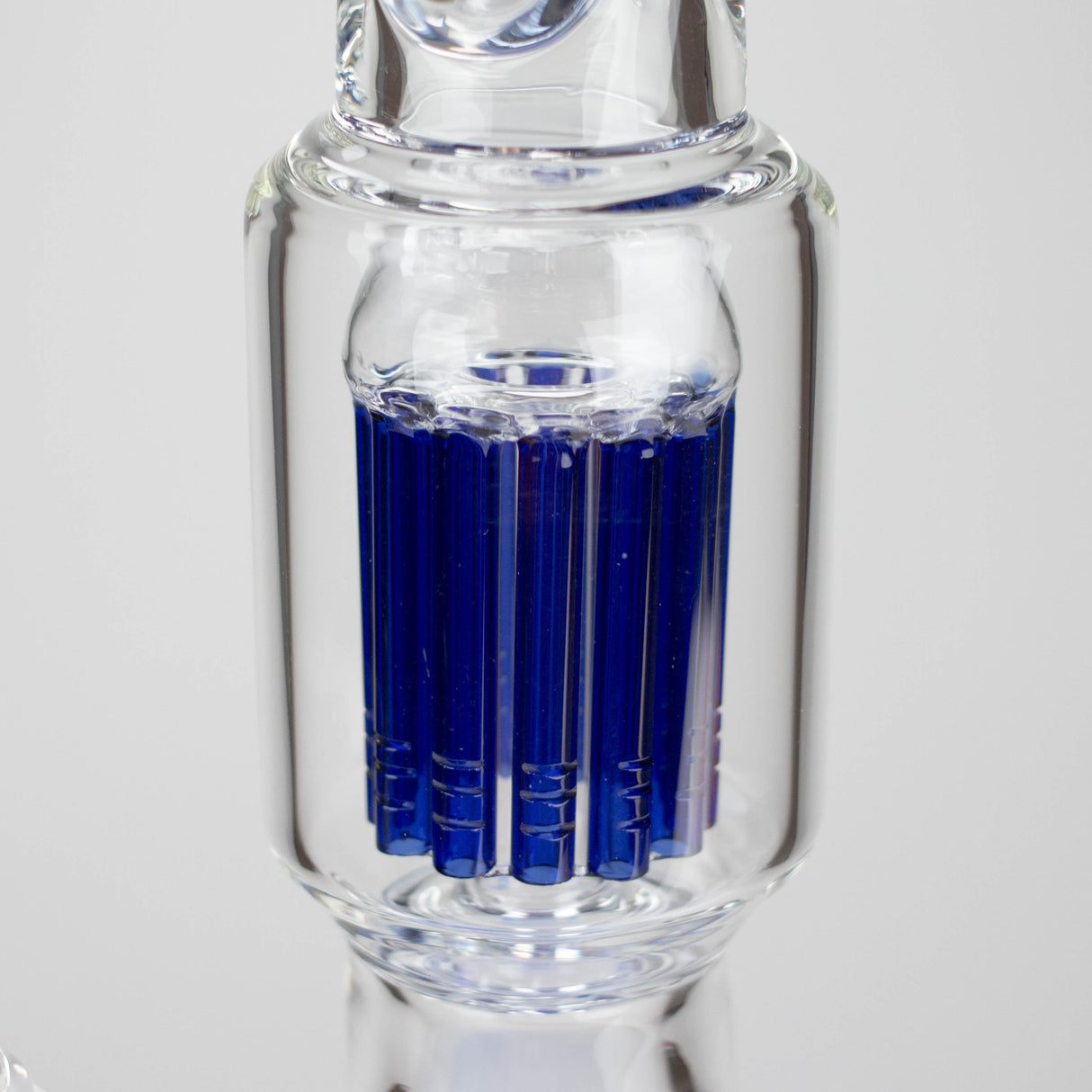 Genie | 24" 12-Arm 9mm Colored Bottom Glass Water Bong [F7-004-1] Glass Bong ONE