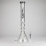 Genie | 19.5" 9mm Curved Shaft Glass Beaker Bong [F7-002-1] Glass Bong ONE