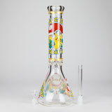 14" PK Cartoon Glow In The Dark 9mm Glass Bong [PIP863] Glass Bong NIBO Distribution