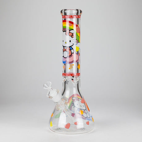 14" PK Cartoon Glow In The Dark 9mm Glass Bong [PIP863] Glass Bong NIBO Distribution Design F