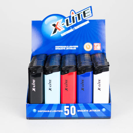 X-Lite | Disposable Electronic Lighters – 50 Pack Display [XLC8025] Lighter ONE