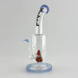 Wicked | 8" Wig-Wag Dome Perc Dab Rig Glass Bong Super Supplys Inc Blue