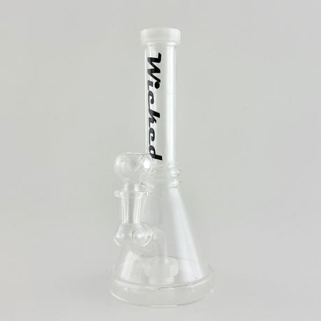 Wicked | 8" Beaker-Style Dab Rig Glass Bong Super Supplys Inc White
