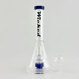 Wicked | 8" Beaker-Style Dab Rig Glass Bong Super Supplys Inc
