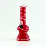6" Glass Water Pipe – 10 Assorted Colours Glass Bong Super Supplys Inc Red