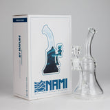 Nami Glass | 9" Ripple Dab Rig – Premium Borosilicate with Signature Inline Design