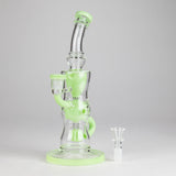 9" Fab Klein Recycler – Premium Glass Rig with Matrix Perc for Superior Filtration