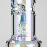 Trippy Glass | 17" 7mm Holographic Stemline Bong – Triple Diffused Perc with 18mm Bowl Glass Bong Small Biz Distributors