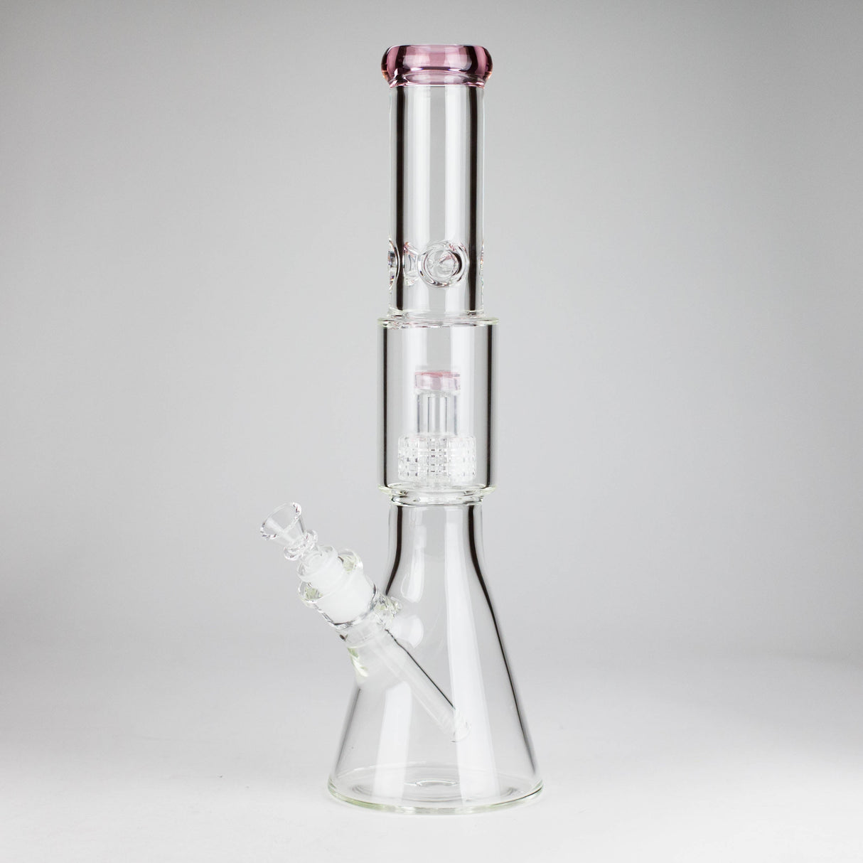 16" 7mm Colored Beaker Bong – Premium Thick Glass with Grid Perc