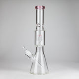 16" 7mm Colored Beaker Bong – Premium Thick Glass with Grid Perc
