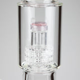 16" 7mm Colored Beaker Bong – Premium Thick Glass with Grid Perc