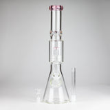 16" 7mm Colored Beaker Bong – Premium Thick Glass with Grid Perc