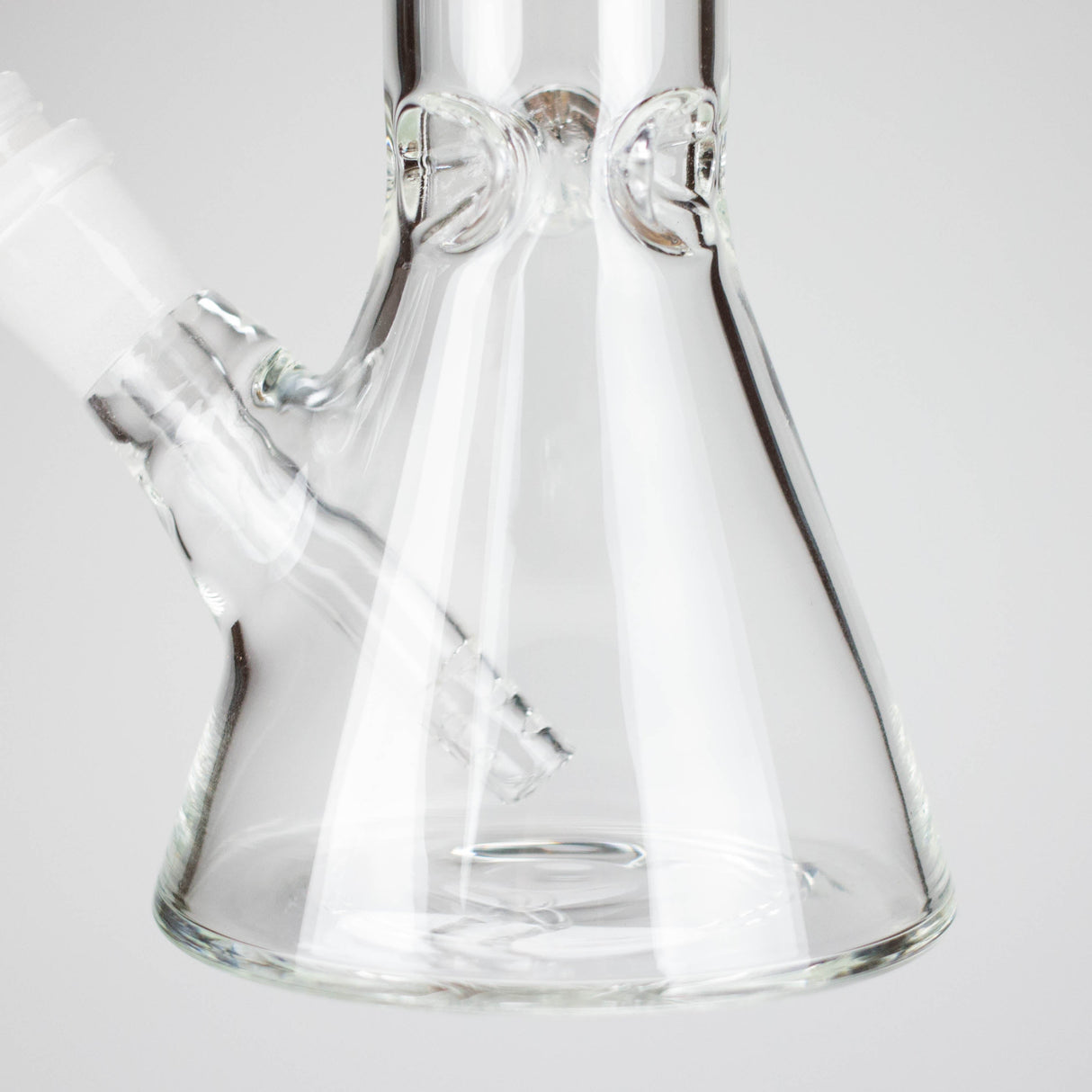8" Clear Beaker Glass Bong – 4mm Thick Glass Bong HALLO GLASS