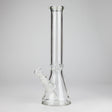 14" Clear Beaker Glass Bong – 7mm Thick Glass Bong HALLO GLASS