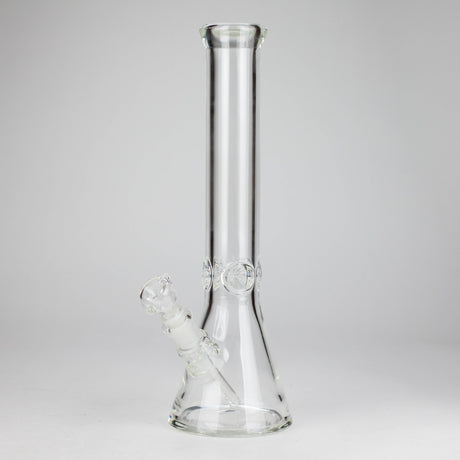 14" Clear Beaker Glass Bong – 7mm Thick Glass Bong HALLO GLASS