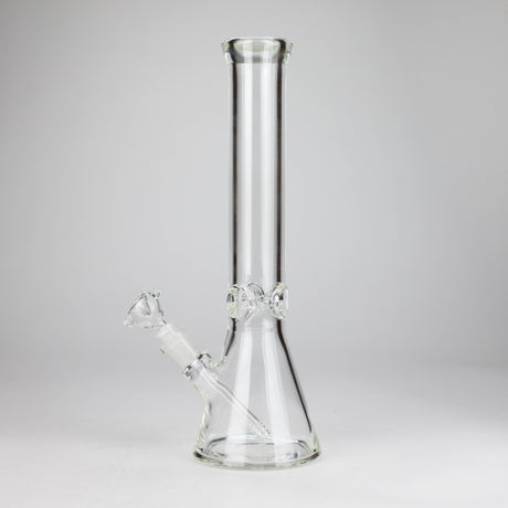 14" Clear Beaker Glass Bong – 7mm Thick Glass Bong HALLO GLASS