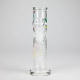 8" Cylinder Tube Glass Bong – 4mm Thick Glass Bong HALLO GLASS