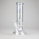 10" Electroplated Disc Base Beaker Bong – Bolt Ice Notch Glass Bong HALLO GLASS