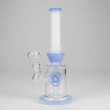 8" Tank Glass Bong – Donut Diffuser (Assorted) Glass Bong HALLO GLASS