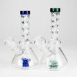 6" Conical Base Glass Bong – Shower Diffuser (Assorted) Glass Bong HALLO GLASS