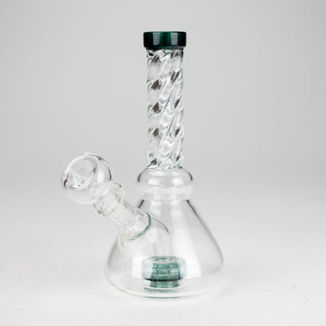 6" Conical Base Glass Bong – Shower Diffuser (Assorted) Glass Bong HALLO GLASS