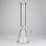 14" Clear Beaker Glass Bong – 7mm Thick Glass Bong HALLO GLASS
