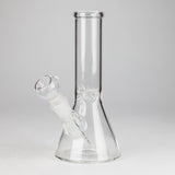 8" Clear Beaker Glass Bong – 4mm Thick Glass Bong HALLO GLASS