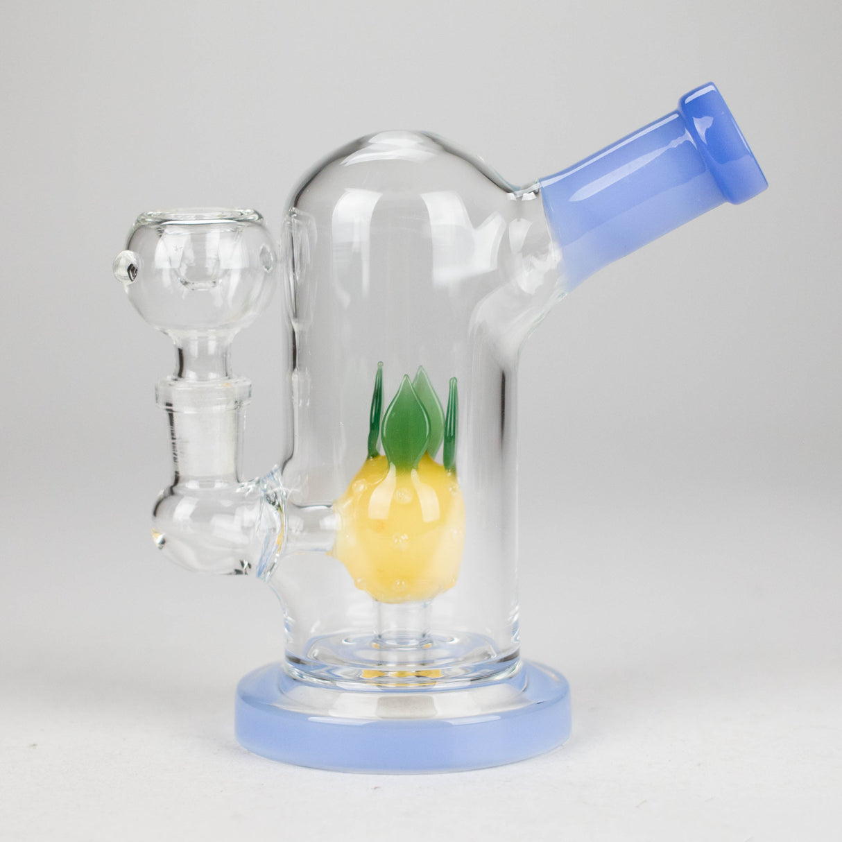 6" Dome Tank Glass Bong – Pineapple Diffuser(Assorted Colors) Glass Bong HALLO GLASS